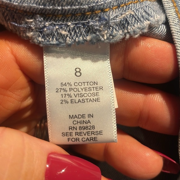 Haute Hippie Tribe 'Darcy' Denim Skirt- LIGHT WASH, size 8 - Picture 7 of 7